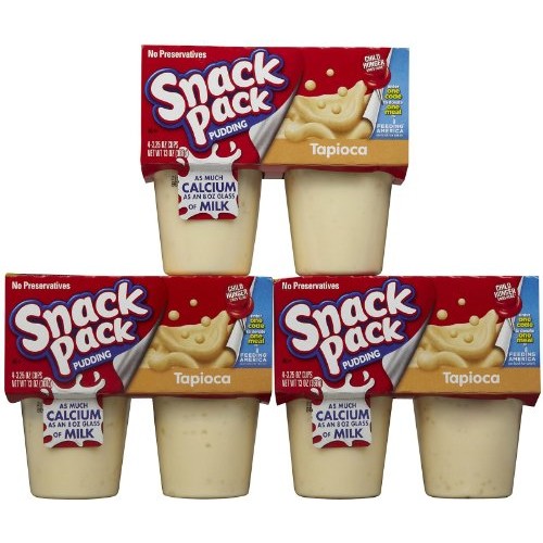 Hunts Snack Pack Tapioca Pudding Fresh 12 Cups Total 39 Oz. 3