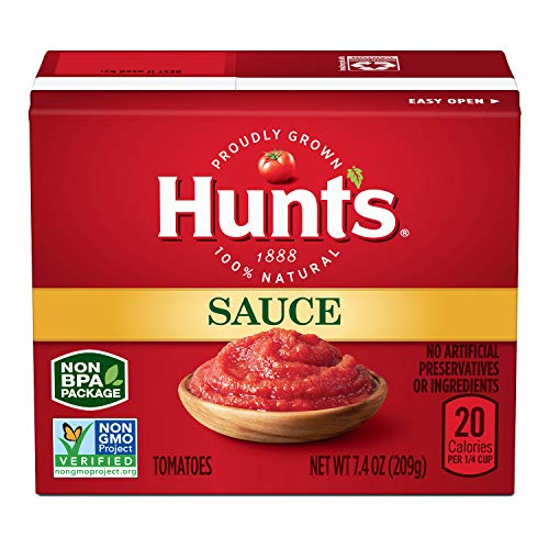 Hunts Tomato Sauce Carton, Keto Friendly, 7.4 Ounce Pack Of 24