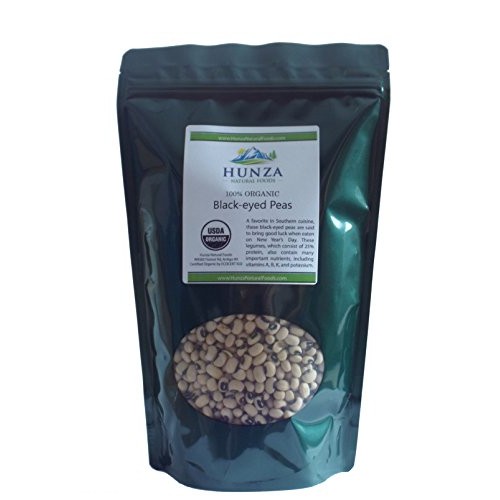 Hunza Organic Black-Eyed Peas / Cowpeas 2 Lbs