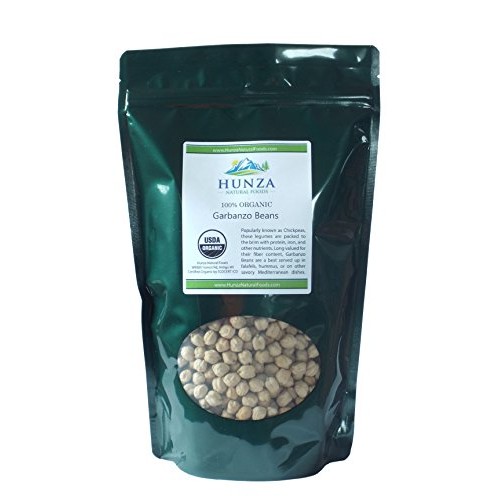 Hunza Organic Garbanzo Beans / Chickpeas 2 Lbs