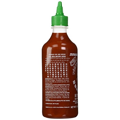 Huy Fong - Sriracha Hot Chili Sauce Net Wt. 17 Oz. - 3 Pack