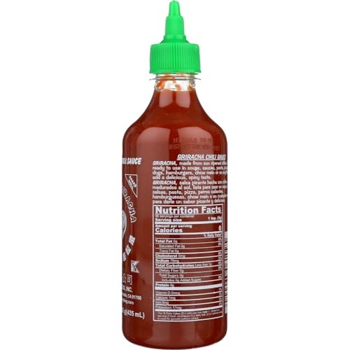 Huy Fong Foods Sriracha HOT Chili Sauce (Pack of 2) 17 oz Size