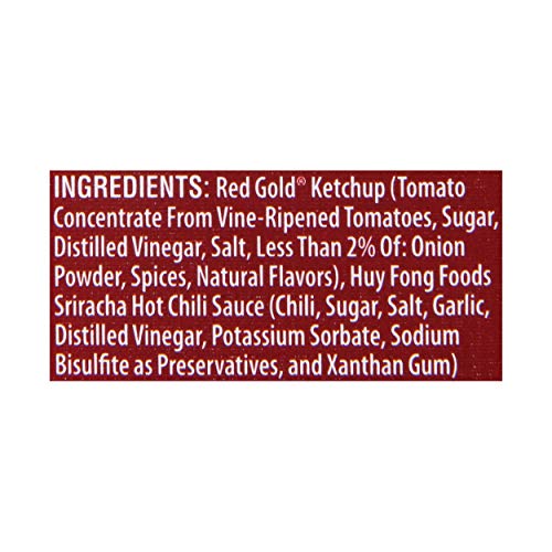 Red Gold Huy Fong Hot Sriracha Chili Sauce Tomato Ketchup, Glute Red Gold Huy Fong Hot Sriracha Chili Sauce Tomato Ketchup, Glute