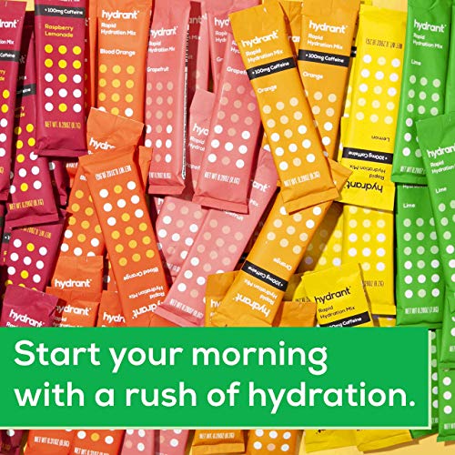 Hydrant Hydrate Blood Orange 10 Stick Packs, Electrolyte Powder