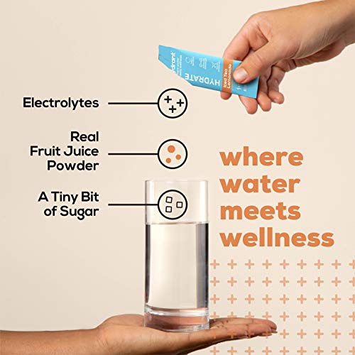 Hydrant Hydrate Iced Tea Lemonade 30 Stick Packs, Electrolyte Po