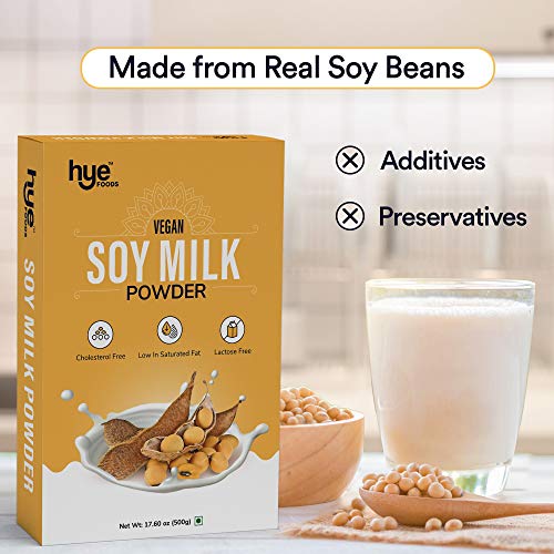 Hye Foods Vegan Soy Milk Powder | 49% Protein | Unsweetened | 17