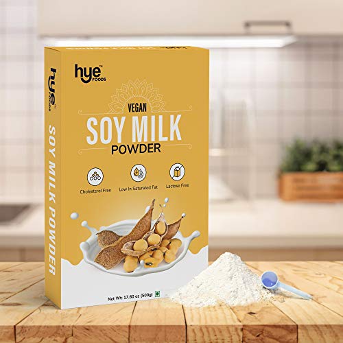 Hye Foods Vegan Soy Milk Powder | 49% Protein | Unsweetened | 17