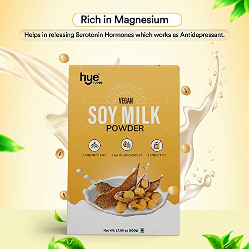 Hye Foods Vegan Soy Milk Powder | 49% Protein | Unsweetened | 17