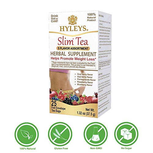 Hyleys Slim Tea 5 Flavor Assortment 1 Pack