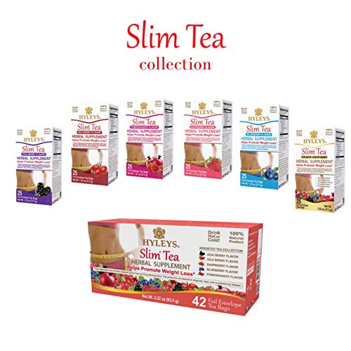 Hyleys Slim Tea 5 Flavor Assortment 1 Pack