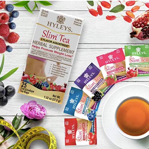 Hyleys Slim Tea 5 Flavor Assortment 1 Pack