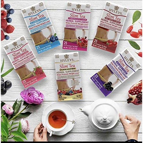 Hyleys Slim Tea 5 Flavor Assortment 1 Pack