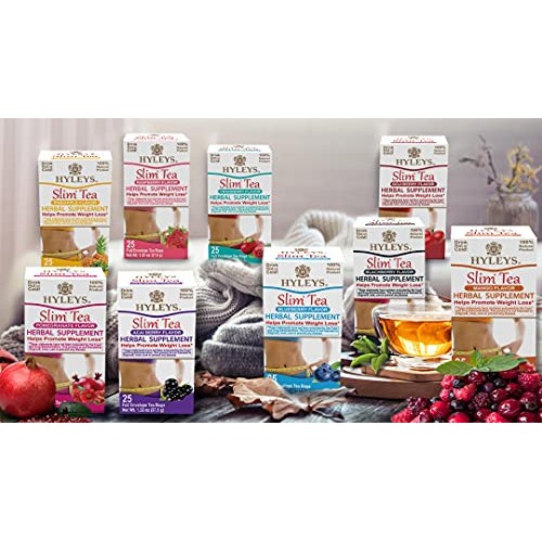 Hyleys Slim Tea 5 Flavor Assortment 1 Pack