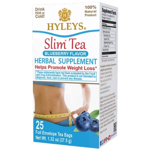 Hyleys Slim Tea Blueberry Flavor - Weight Loss Herbal Supplement...