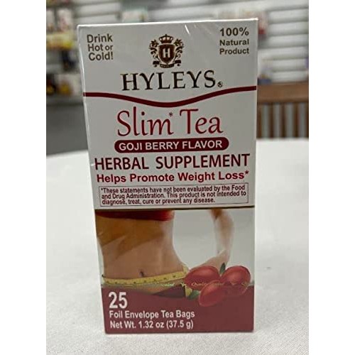 Hyleys Slim Tea Goji Berry Flavor - Weight Loss Herbal Supplemen...
