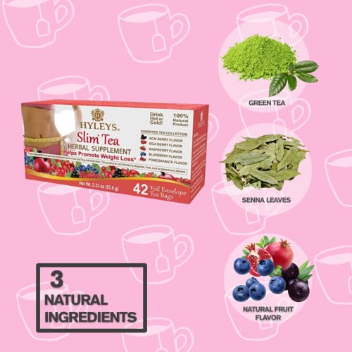 Hyleys Slim Tea 42 Ct Assorted 1 Pack