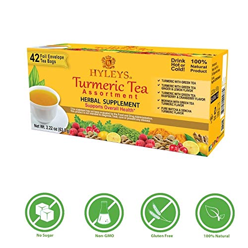 Hyleys Wellness Turmeric with Green Tea Assorted Collection - 42...