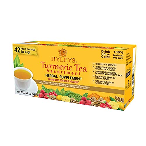 Hyleys Wellness Turmeric with Green Tea Assorted Collection - 42...