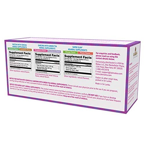Lakma Tea 14 Days Weight Loss Kit - 42 Tea Bags 100% Natural, S...