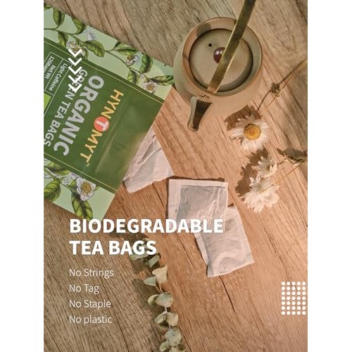 HYNTMYT Organic Green Tea Bags, USDA Organic Green Tea, Mild & S...