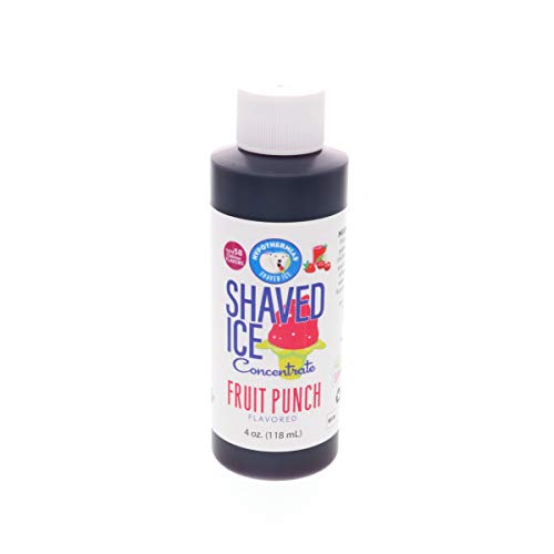 Fruit Punch Shaved Ice And Snow Cone Flavor Concentrate 4 Fl Oun