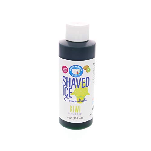 Kiwi Shaved Ice And Snow Cone Flavor Concentrate 4 Fl Ounce Size