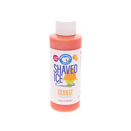 Orange Shaved Ice And Snow Cone Flavor Concentrate 4 Fl Ounce Si