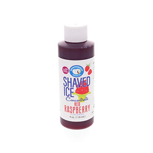 Red Raspberry Shaved Ice And Snow Cone Flavor Concentrate 4 Fl O