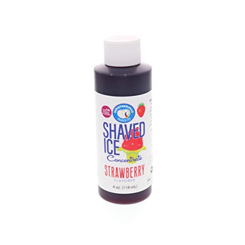 Strawberry Shaved Ice And Snow Cone Flavor Concentrate 4 Fl Ounc