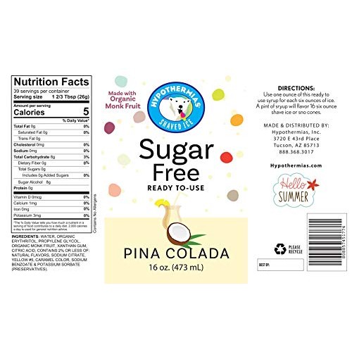 Sugar Free Snow Cone Syrup, Diet Flavor Syrup, Icee Slushie Syru Sugar Free Snow Cone Syrup, Diet Flavor Syrup, Icee Slushie Syru