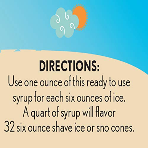 Vanilla Ready To Use Hawaiian Shaved Ice Or Snow Cone Syrup Quar Vanilla Ready To Use Hawaiian Shaved Ice Or Snow Cone Syrup Quar