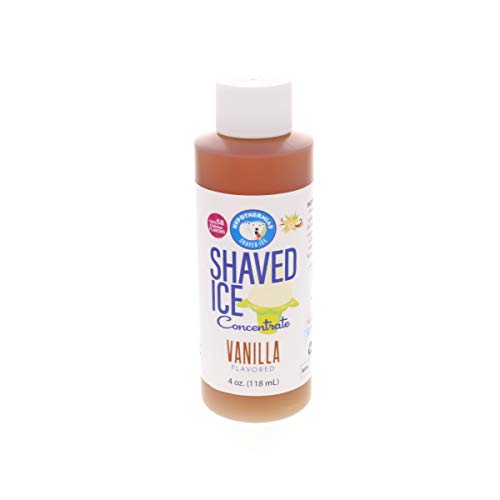 Vanilla Shaved Ice And Snow Cone Flavor Concentrate 4 Fl Ounce S