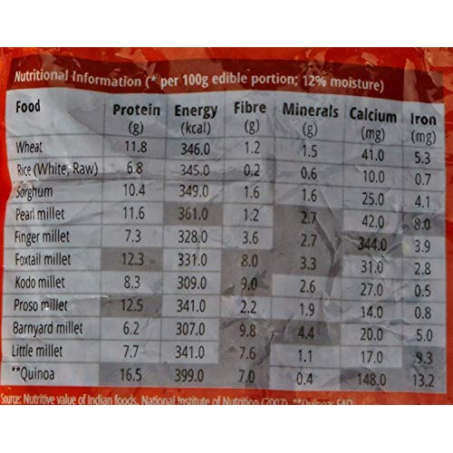 Pro Nature 100% Organic Ragi Millet, 500 G