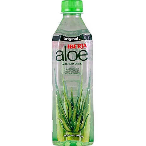 Iberia Aloe Vera Drink With Pure Aloe Pulp 16.9 Fl Oz Pack Of 8