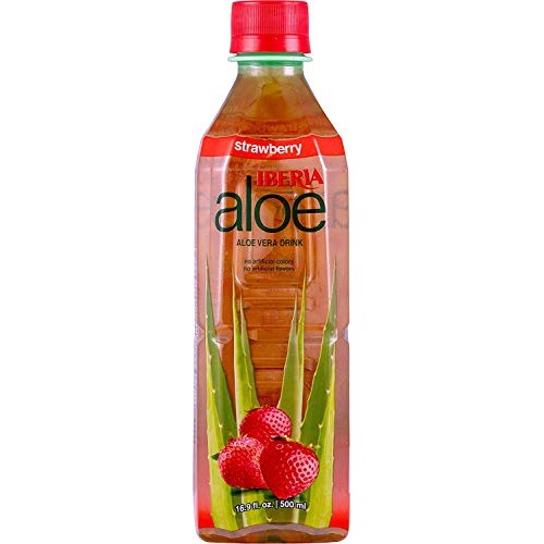 Iberia Aloe Vera Drink With Pure Aloe Pulp 16.9 Fl Oz Pack Of 8