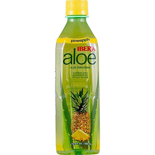 Iberia Aloe Vera Drink With Pure Aloe Pulp 16.9 Fl Oz Pack Of 8