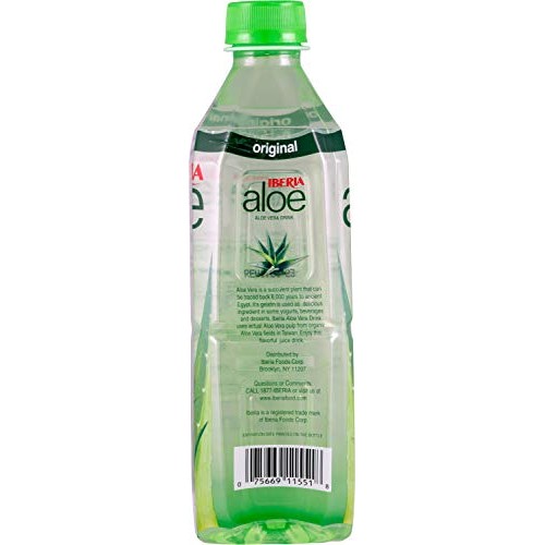 Iberia Aloe Vera Juice Drink , Original, 16.9 Fl Oz Pack Of 24