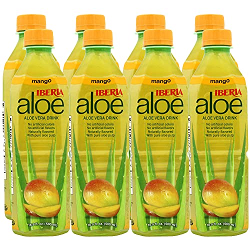 Iberia Aloe Vera Mango, 16.9 Fl Ounce Pack Of 8