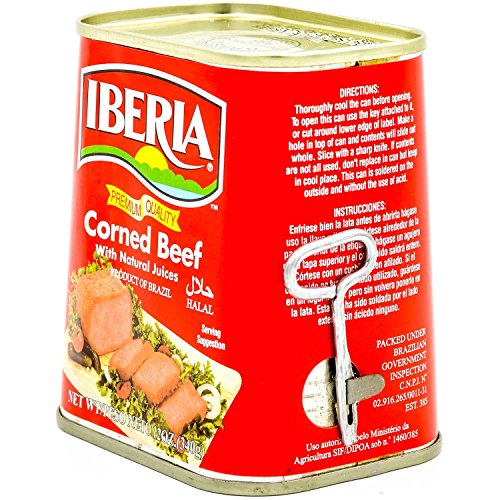 Iberia Corned Beef, 12 oz, Premium Quality Corned Beef With Natu...
