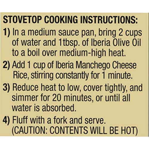 Iberia Manchego Cheese Rice, 1.62 Lb. Seasoned And Ready To Cook