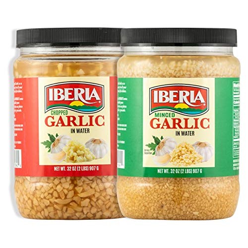 Iberia Minced Garlic &Amp; Chopped Garlic 32 Oz Combo Pack - 1 X 32O