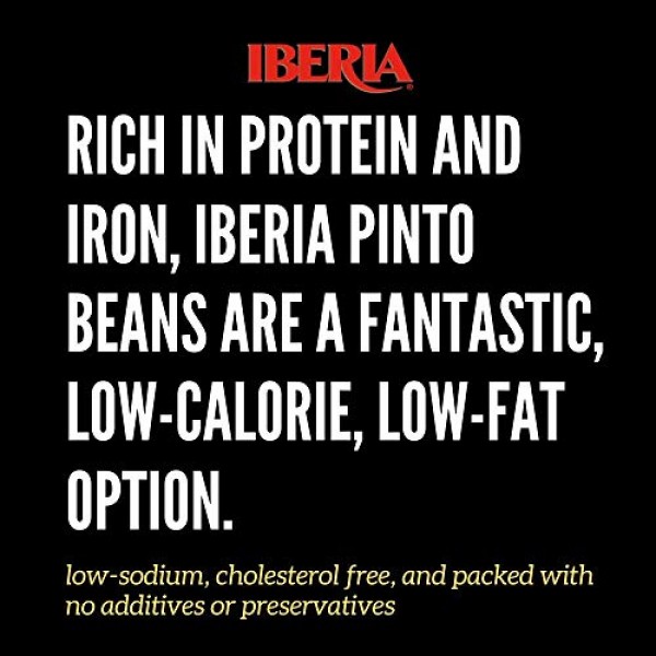 Iberia Pinto Beans 4 lb., Bulk Pinto Beans, Long Shelf Life Pint...