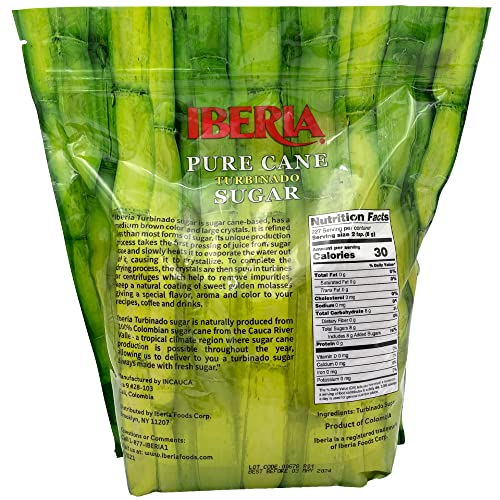 Iberia Pure Cane Turbinado Sugar, 4 lb.