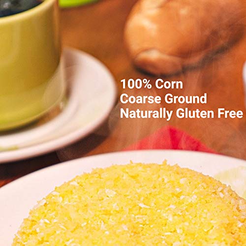 Iberia Yellow Corn Meal 4 Pounds, Freshly Milled Bulk Coarse Cor