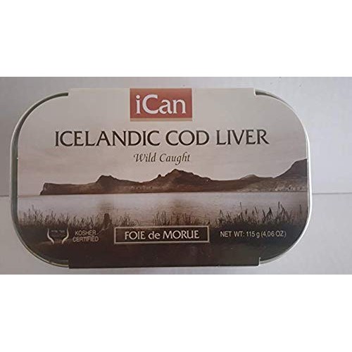 Icelandic Cod Liver Wild Caught Foie De Morue 4Oz. Pack Of 12