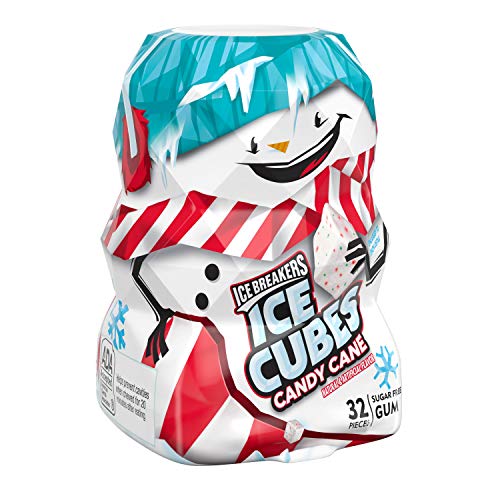 Ice Breakers Holiday Candy Ice Cubes Snowman Bottle Pack Gum Pa