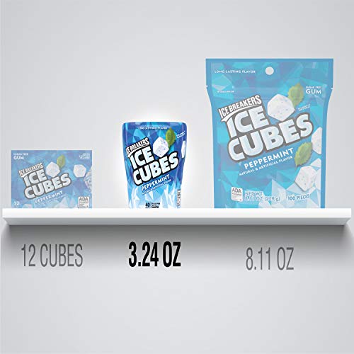 Ice Breakers Ice Cubes Sugar Free Chewing Gum With Xylitol, Pepp
