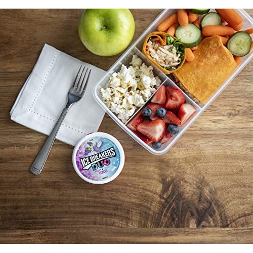 Ice Breakers Duo Sugar Free Mints, Grape, 1.3 Ounce Pack Of 8