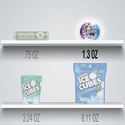 Ice Breakers Duo Sugar Free Mints, Grape, 1.3 Ounce Pack Of 8