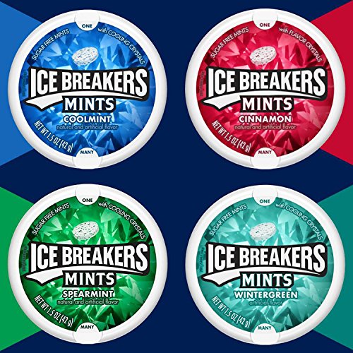 Ice Breakers Sugar Free Mints, Wintergreen 1.5 Ounce Pack Of 8